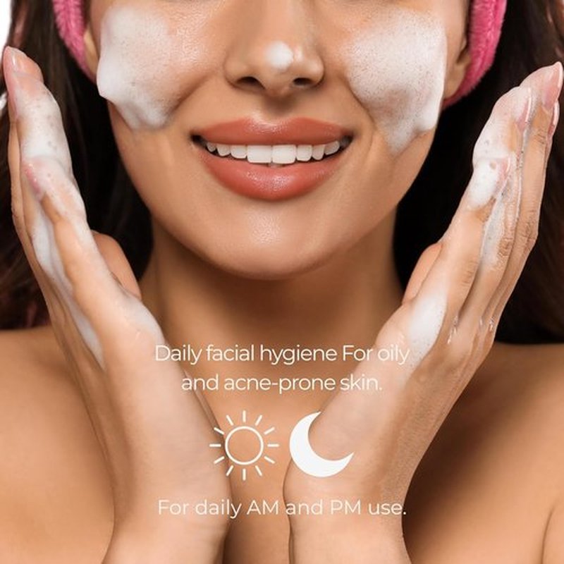 Sesderma Salises Foamy Face Wash - Gentle Soap-Free Cream for Oily & Acne-Prone Skin, 8.5 fl oz