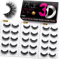Eliace False Eyelashes Natural look 15 Pairs Fox & Cat Eye Lashes Wispy Strips, Mink Lashes Fake Eyelashes Fluffy Volume Dramatic Long Cross Wispies Lash Reusable Soft Band Comfortable,Chloe Style