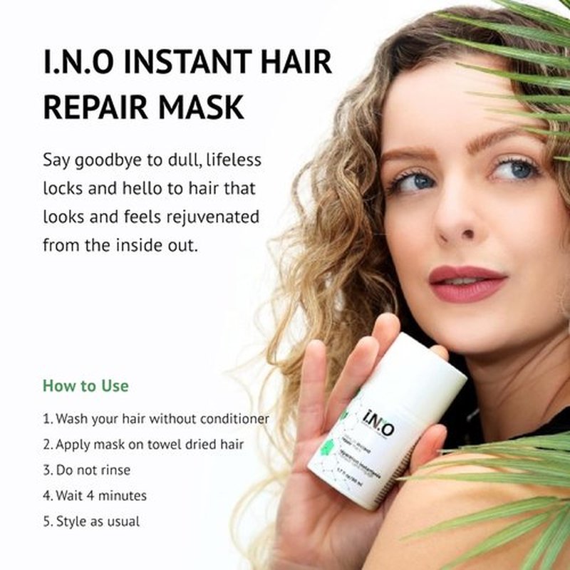 Earthly Body Leave-In Haircare Repair Mask - 1.7 fl oz - Strengthens, Detangles & Reduces Frizz - Vegan Formula