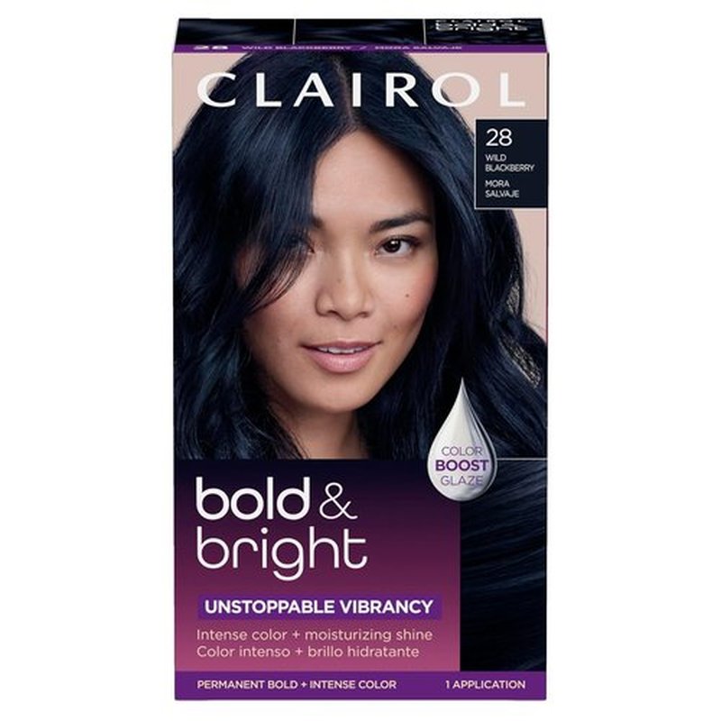 Clairol Bold & Bright Hair Dye - Wild Blackberry Permanent Color, Single Pack (28)