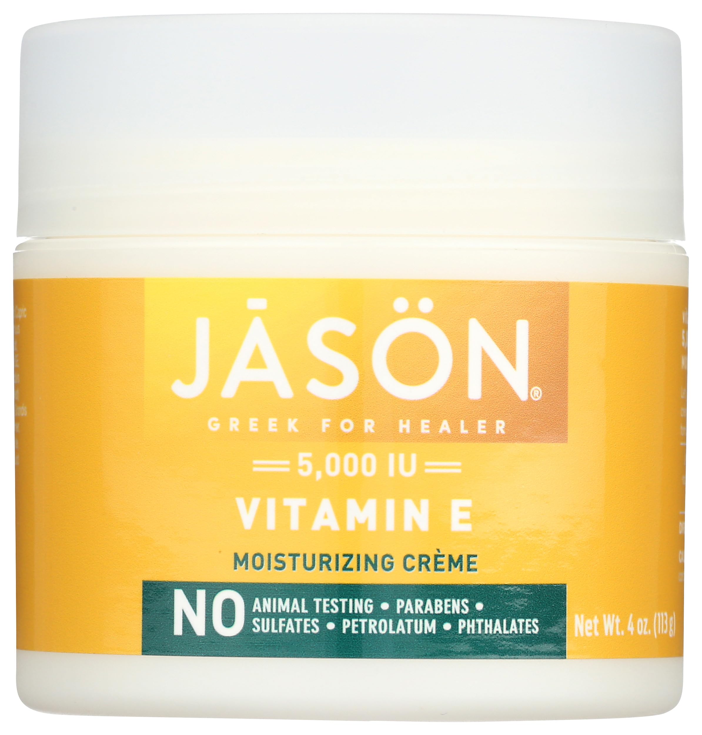 Jasön Revitalizing Vitamin E 5000 IU Moisturizing Crème, 4 Ounce Container, Multicolor, Organic