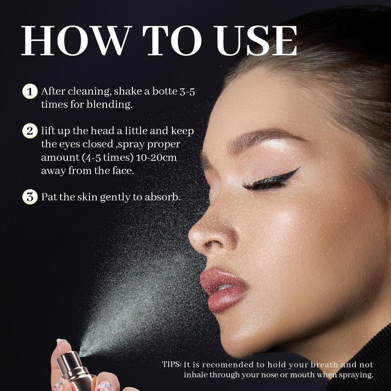 White Truffle First Spray Serum Deep Hydrating Face Mist Light-Weight Facial Mist Korean Skin Care Face Spray Serum for All Skin Types,Smooths & Firming Wrinkles - 3.38 Fl Oz.