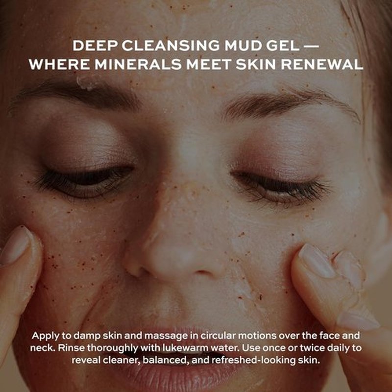 Regine Switzerland Deep Cleansing Mud Gel - Natural Facial Cleanser for Oily Skin | Daily Face Wash