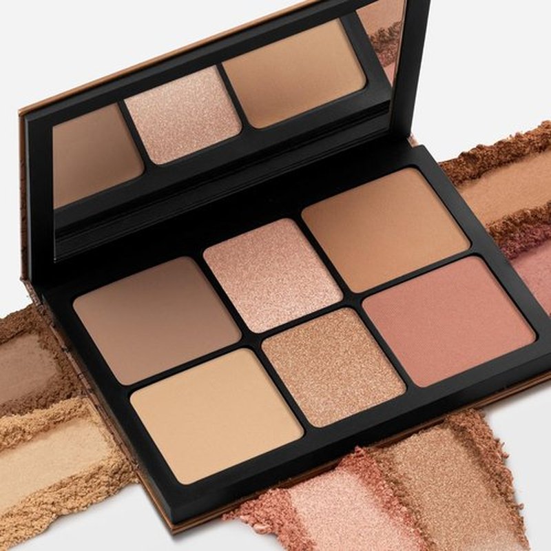 Smashbox The Cali Contour Palette - Six-Shade Contour Kit with Highlighter, Bronzer & Blush for Dimension + Glow