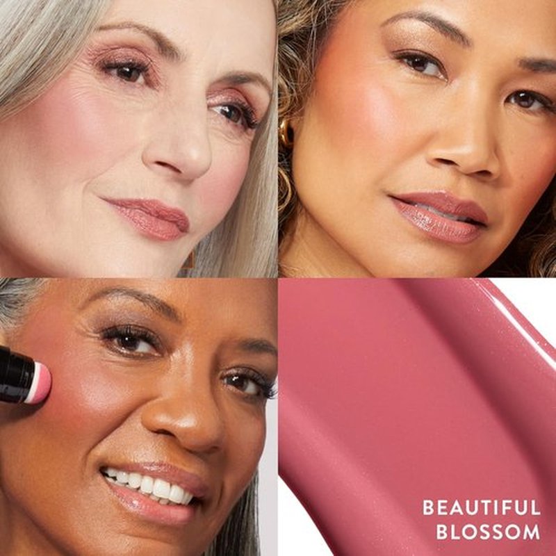 Laura Geller New York Serum Blush Tint - Lightweight Liquid Blush for Cheeks | Beautiful Blossom Shade