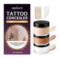 Regine Switzerland Full Coverage Tattoo Cover Up Cream - Waterproof & Sweatproof Concealer for Scars, Birthmarks & Dark Spots - Dual Shades (Ivory & Medium Deep)