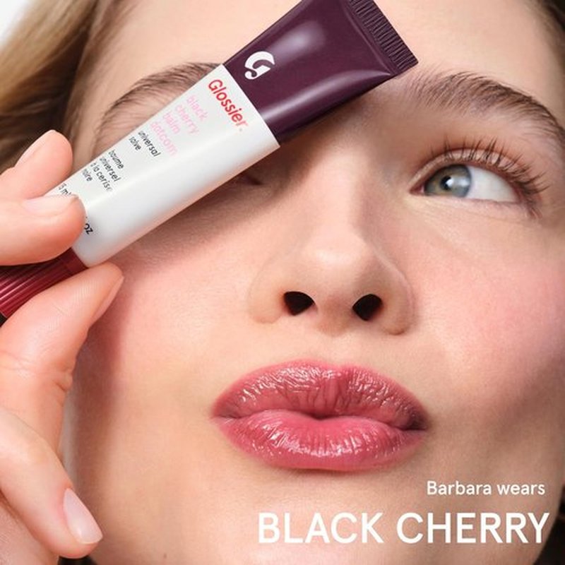 Glossier Balm Dotcom Hydrating Tinted Lip Balm - 12Hr Moisture for Dry Lips & Skin | Black Cherry, 15ml