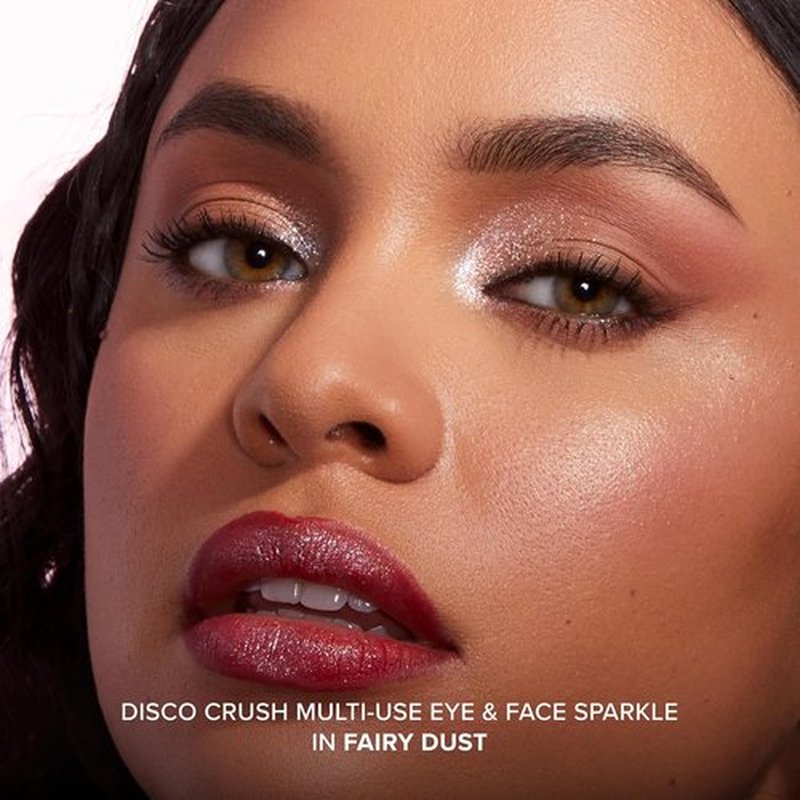 Too Faced Disco Crush Glitter - Multi-Use Eye & Face Sparkle | Creamy Iridescent Multichrome, 0.05 Ounce