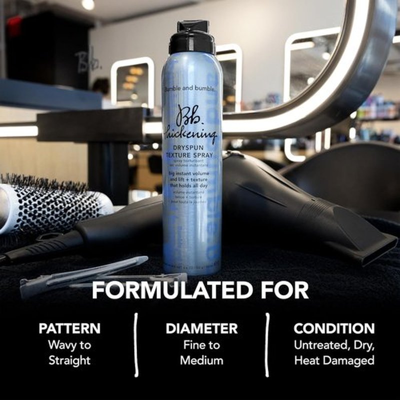 Bumble and bumble. Thickening Dryspun Texture Spray - Lightweight Hair Volume Spray for Fine to Medium Hair
