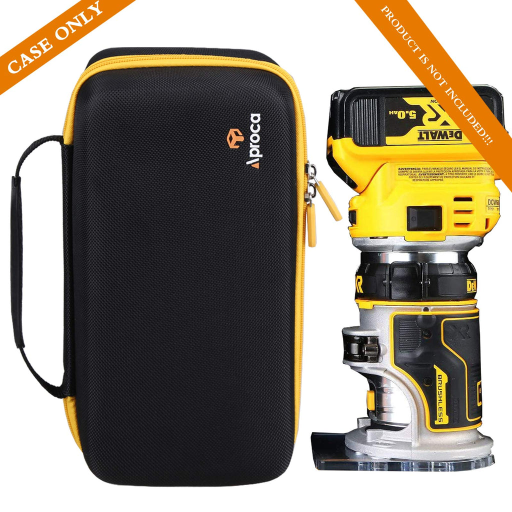 Aproca Case Compatible with DEWALT DCW600B 20V MAX XR CMPCT Metal Fixed Base Router, Portable Storage Protective Bag for Accessories (Case Only)