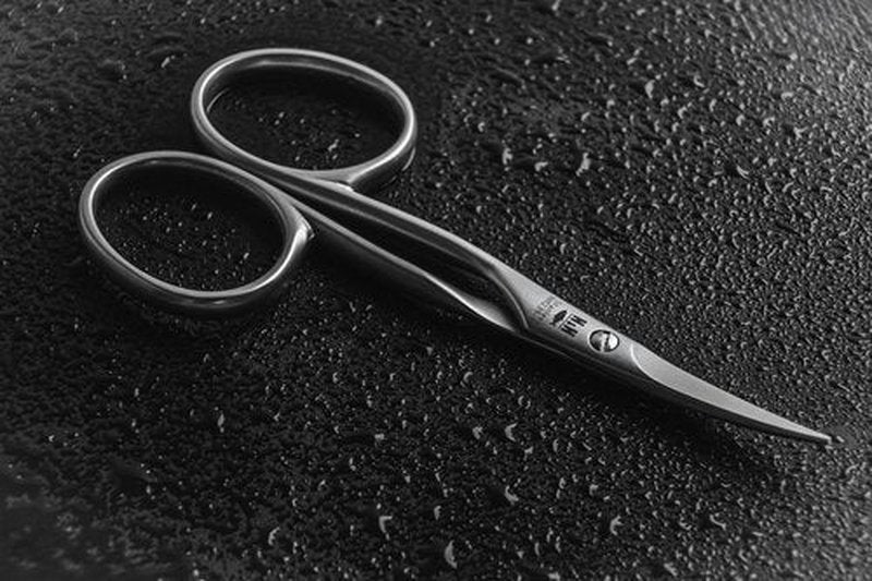 Premium European Nail and Cuticle Scissors by NN Knives - Trusted Family Business Since 1971 (Baby - Left Handed, Stainless Steel)