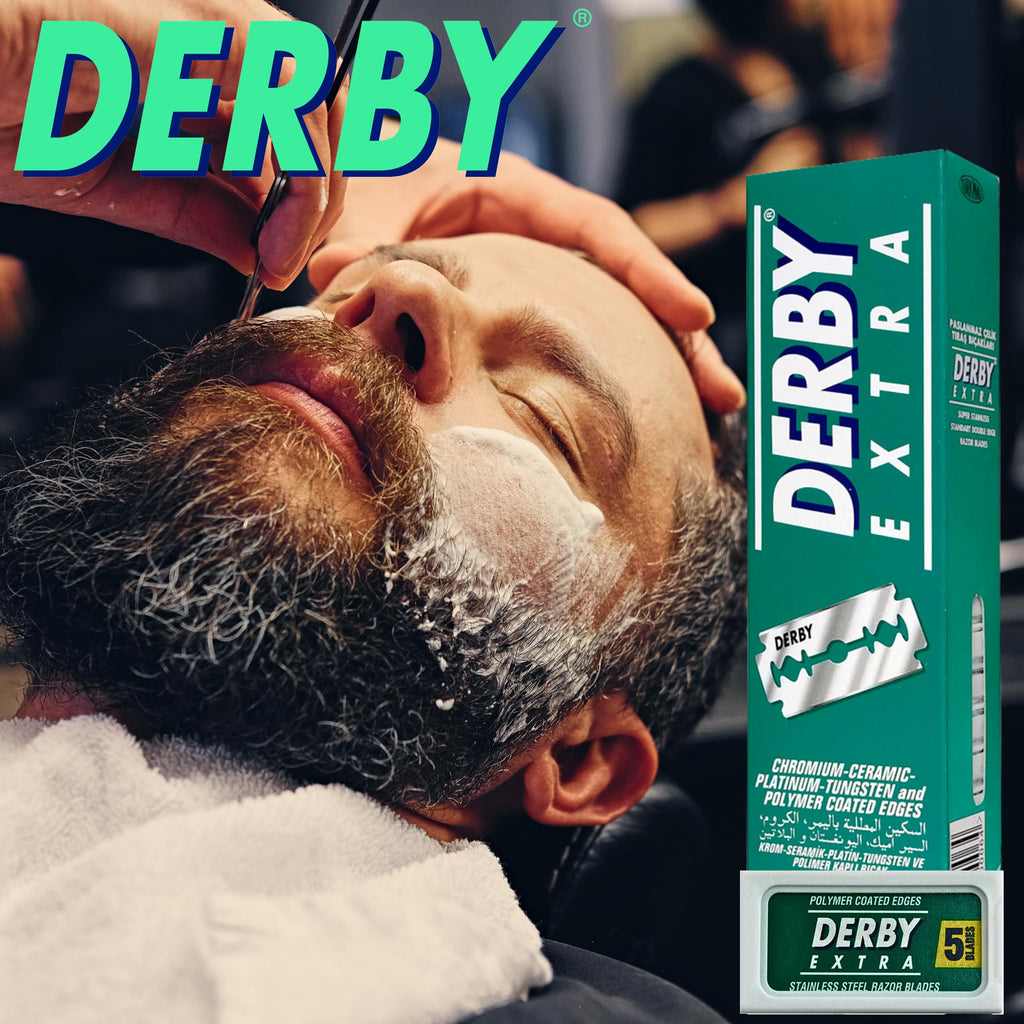400 "Derby Extra Professional" Double Edge Razor Blades for straight razor (400)