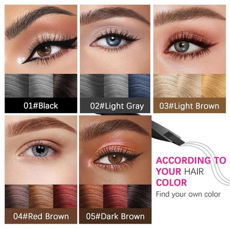 MAVENI Browcharm Microblading Eyebrow Pencil - Ultra-Fine 0.1mm Waterproof Definer | Mini 01 Black