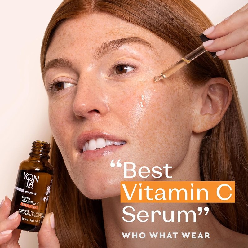 Yon-Ka 20% Vitamin C Serum - Anti-Aging Face Treatment for Even Tone & Firm Skin | 99% Natural Ingredients