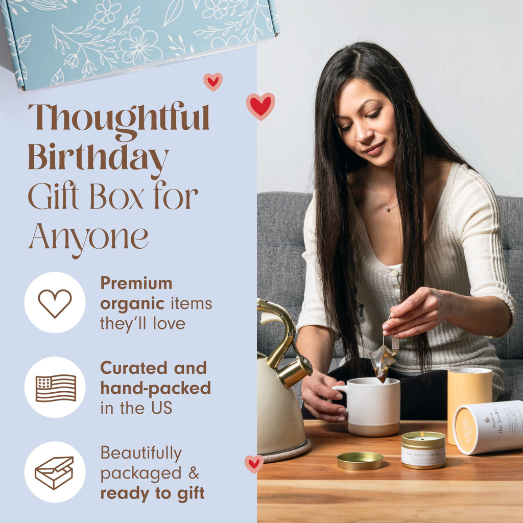Heal Gift Box for Men and Women- Get Well Soon Gift- Sick Care Package with Get Well Soon Card- Tea Gift Set- Tea Care Package Box Gift- Theme Care Gift Box- Tea Set Box