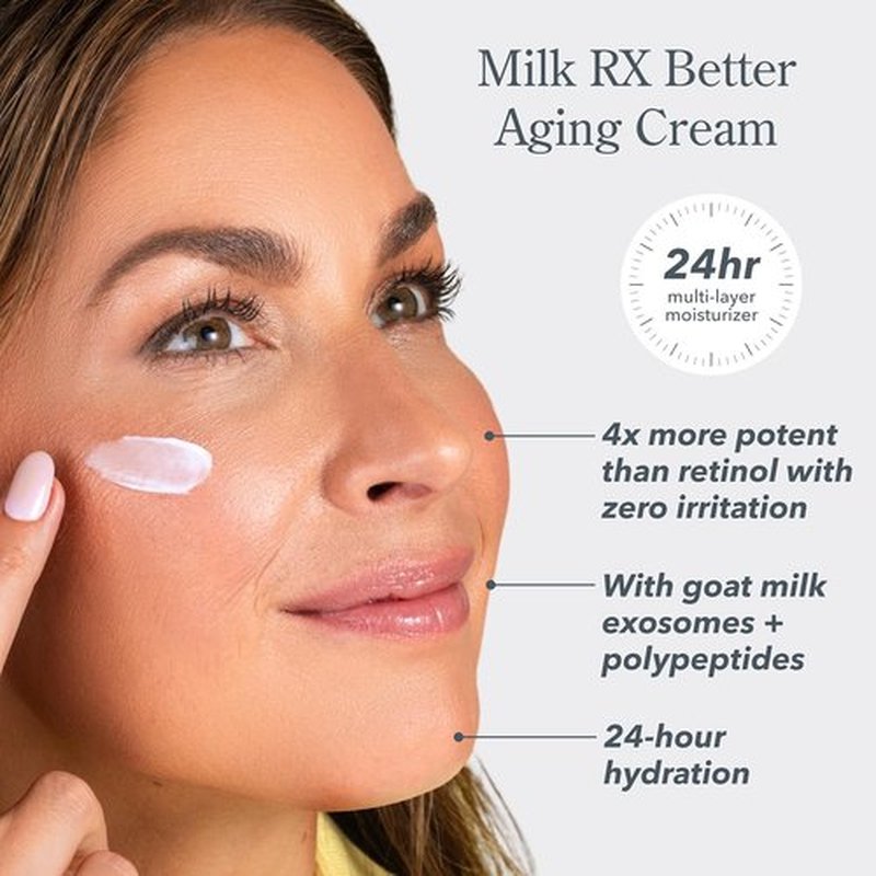 Beekman 1802 Collagen Moisturizer - Advanced Better Aging Face Cream with Goat Milk Exosomes, 0.51 fl oz