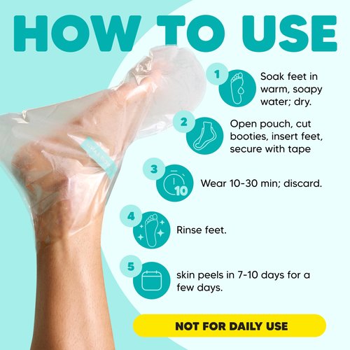 Onyx Professional Foot Peel Mask Callus Remover, 2 pack - Dead Skin Remover, Foot Exfoliator, Cracked Heel Repait, Peeling Callus Removing Foot Mask Pedicure Kit For Smooth Soft Healthy Feet