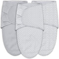 Sweet Dolphin Baby Swaddle Sleep Sacks - Soft Cotton Newborn Wrap for Boys & Girls, 0-3 Months | Grey