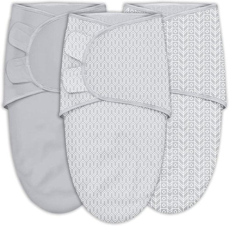 Sweet Dolphin Baby Swaddle Sleep Sacks - Soft Cotton Newborn Wrap for Boys & Girls, 0-3 Months | Grey