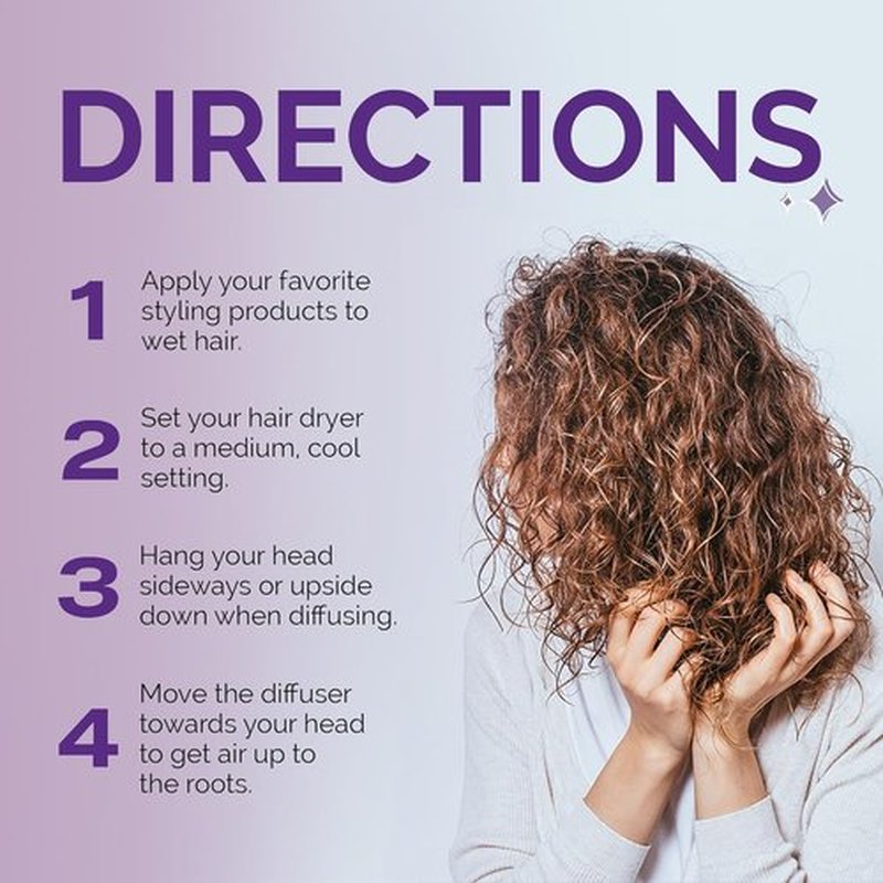 Curl Keeper Hair Dryer Diffuser - Pop-Up Silicone Attachment for Curly Hair | Travel-Friendly & Adjustable