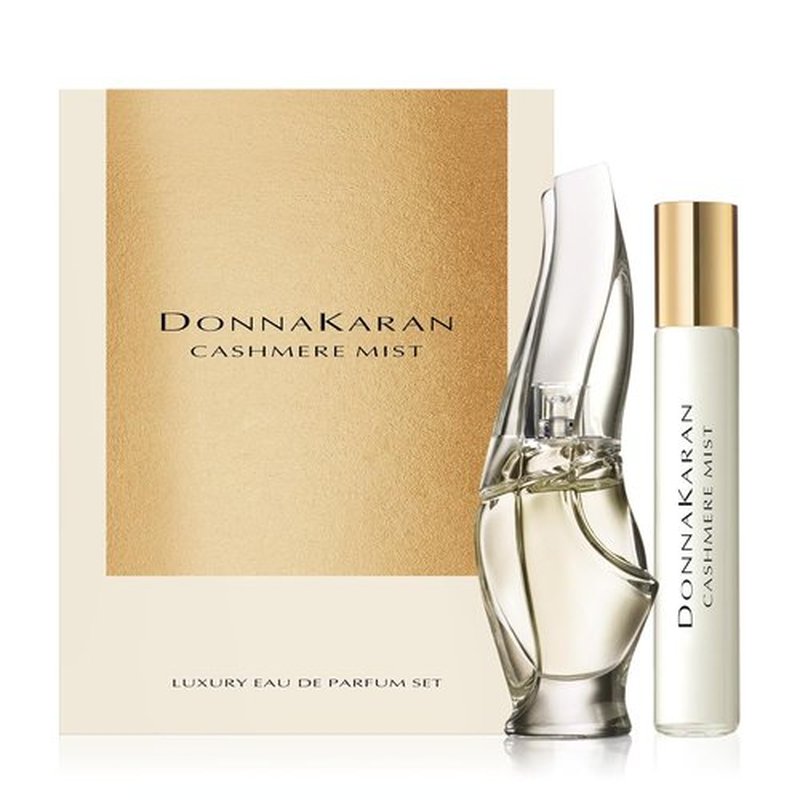 Donna Karan Cashmere Mist Luxury Eau de Parfum Set - Mini & Travel Spray 0.5 Fl. Oz. Each