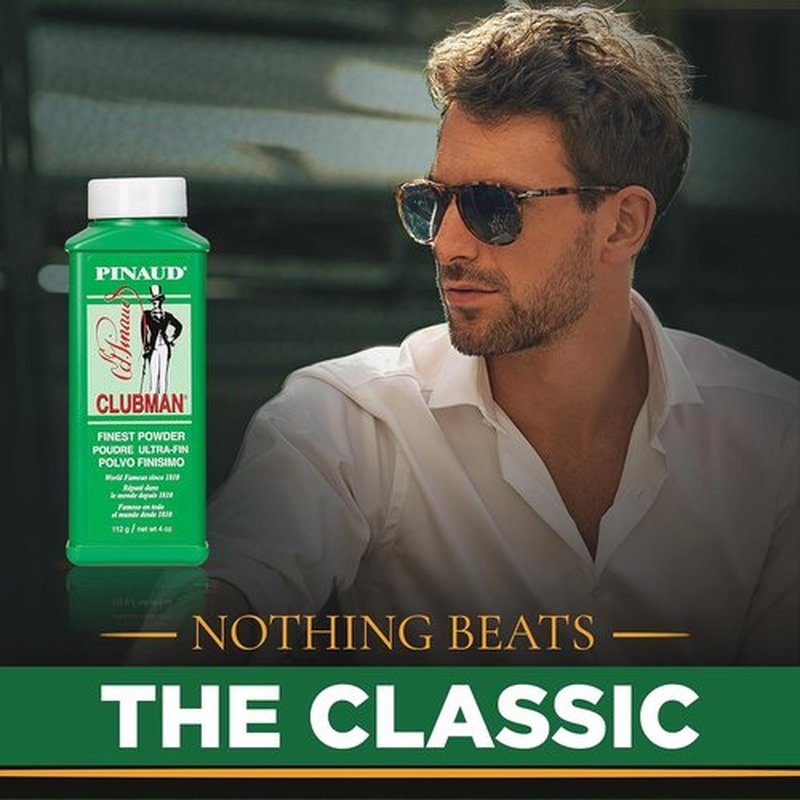 Clubman Pinaud Finest Powder - Skin Soothing Formula | White, 4 oz for All-Day Freshness