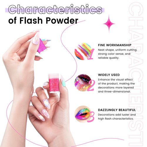 32 Color Fine Nail Glitter Powder for Resin Crafts Reflective Glitter for Nail Body Face Hair Eyeshadow Gloss Making Nail Art Eyeshadow Makeup Pigment Festival Cosmetic Face Eye Hair Body Glitter