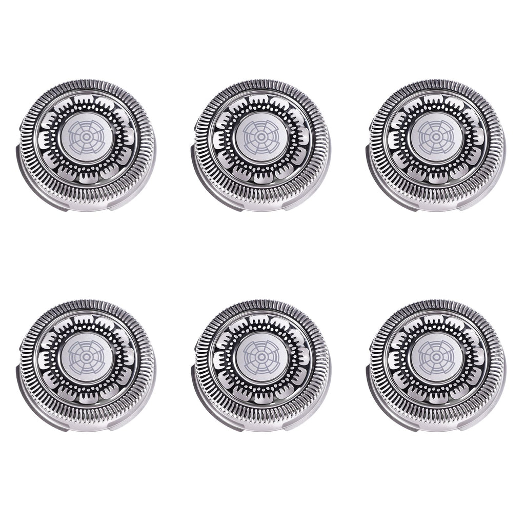 6pcs SH90 Replacement Heads Compatible with Philips Norelco Series 9000 (S9xxx) 8000(S8xxx) Elctric Shaver,Upgrade SH90 Replacement heads for phillips norelco 9000 replacement blades