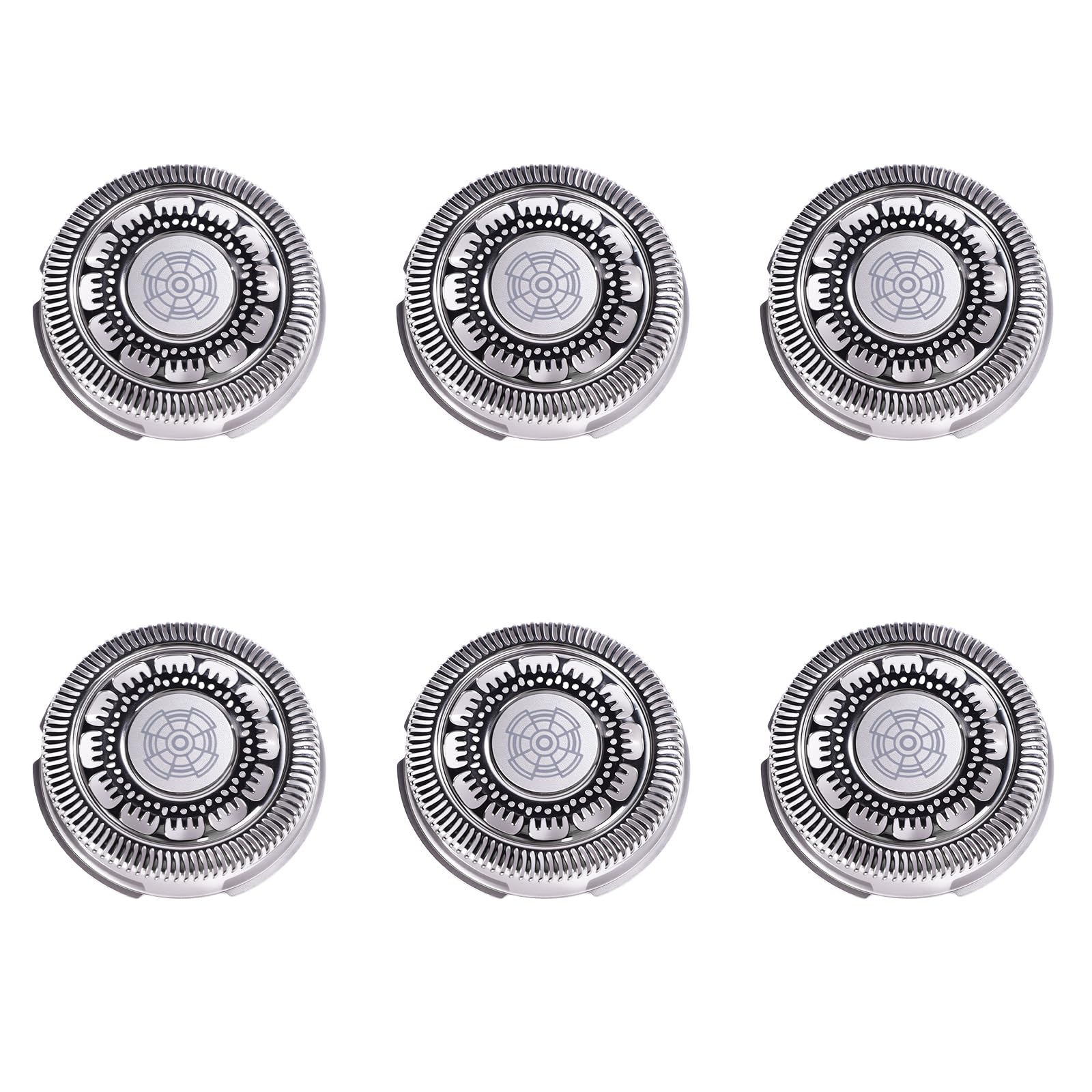 6pcs SH90 Replacement Heads Compatible with Philips Norelco Series 9000 (S9xxx) 8000(S8xxx) Elctric Shaver,Upgrade SH90 Replacement heads for phillips norelco 9000 replacement blades
