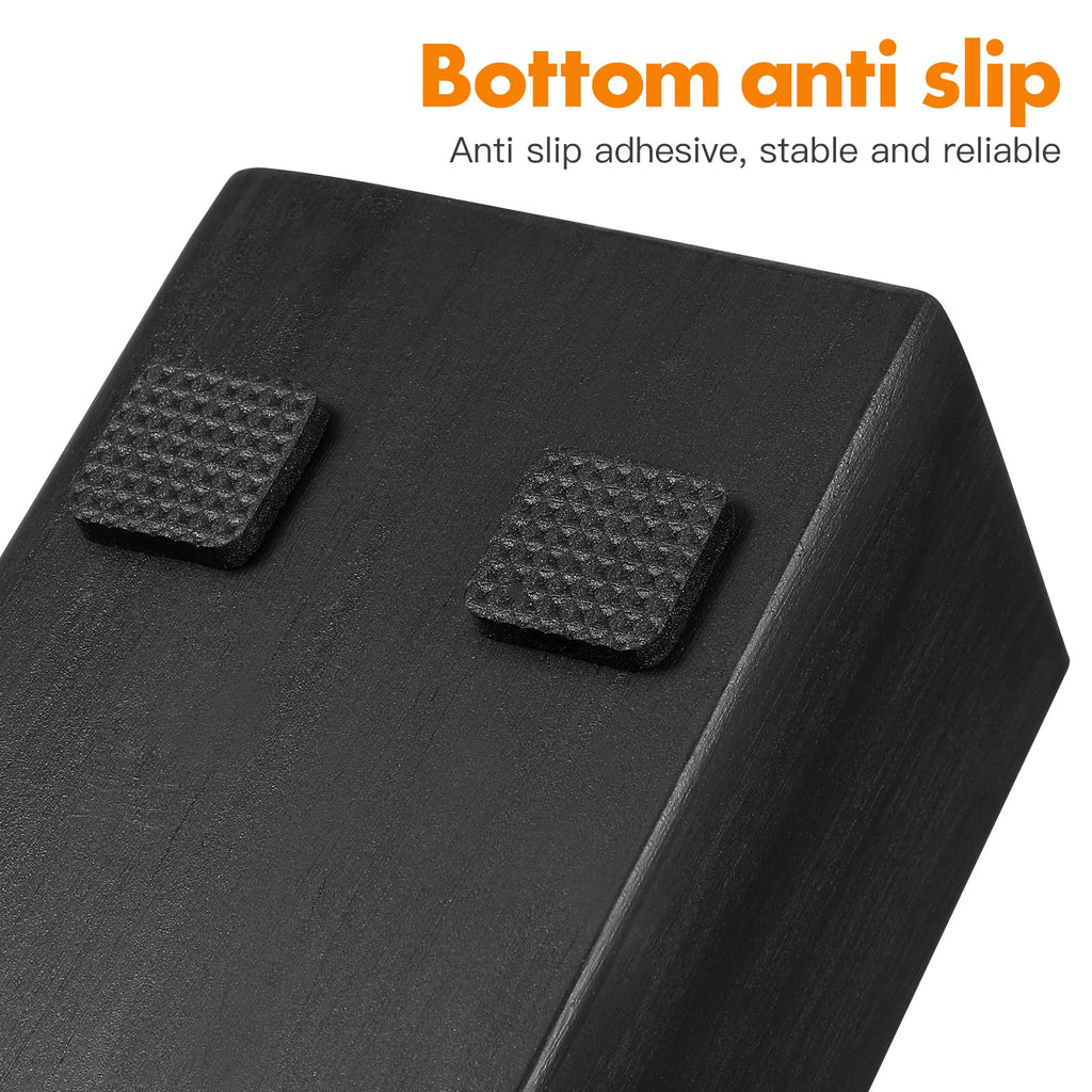 Uonlytech Wooden Floor Mirror Support Stand Anti-Skid Mirror Bracket Room Mirror Holder Rack for Bedroom Living Room Bathroom