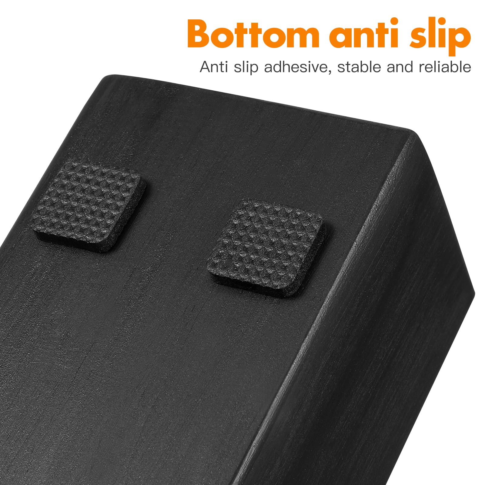 Uonlytech Wooden Floor Mirror Support Stand Anti-Skid Mirror Bracket Room Mirror Holder Rack for Bedroom Living Room Bathroom