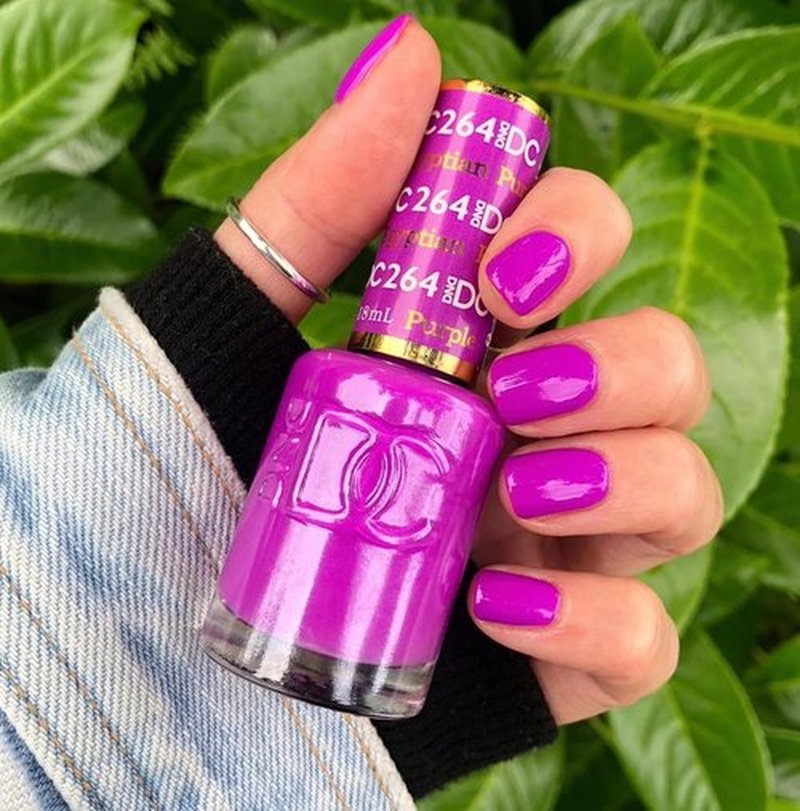 DND DC Gel Polish Set - Purple Collection | Chip-Free UV/LED Nail Lacquer Duo, 0.5 Fl Oz