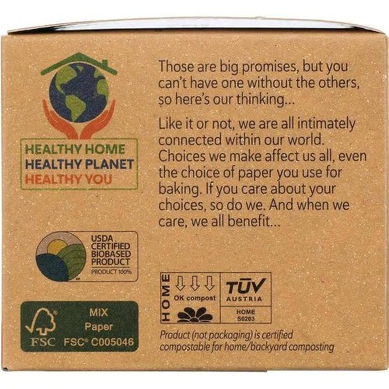 If You Care Unbleached Baking Cups - Eco-Friendly, Large Size, 60 Count | 3 Pack