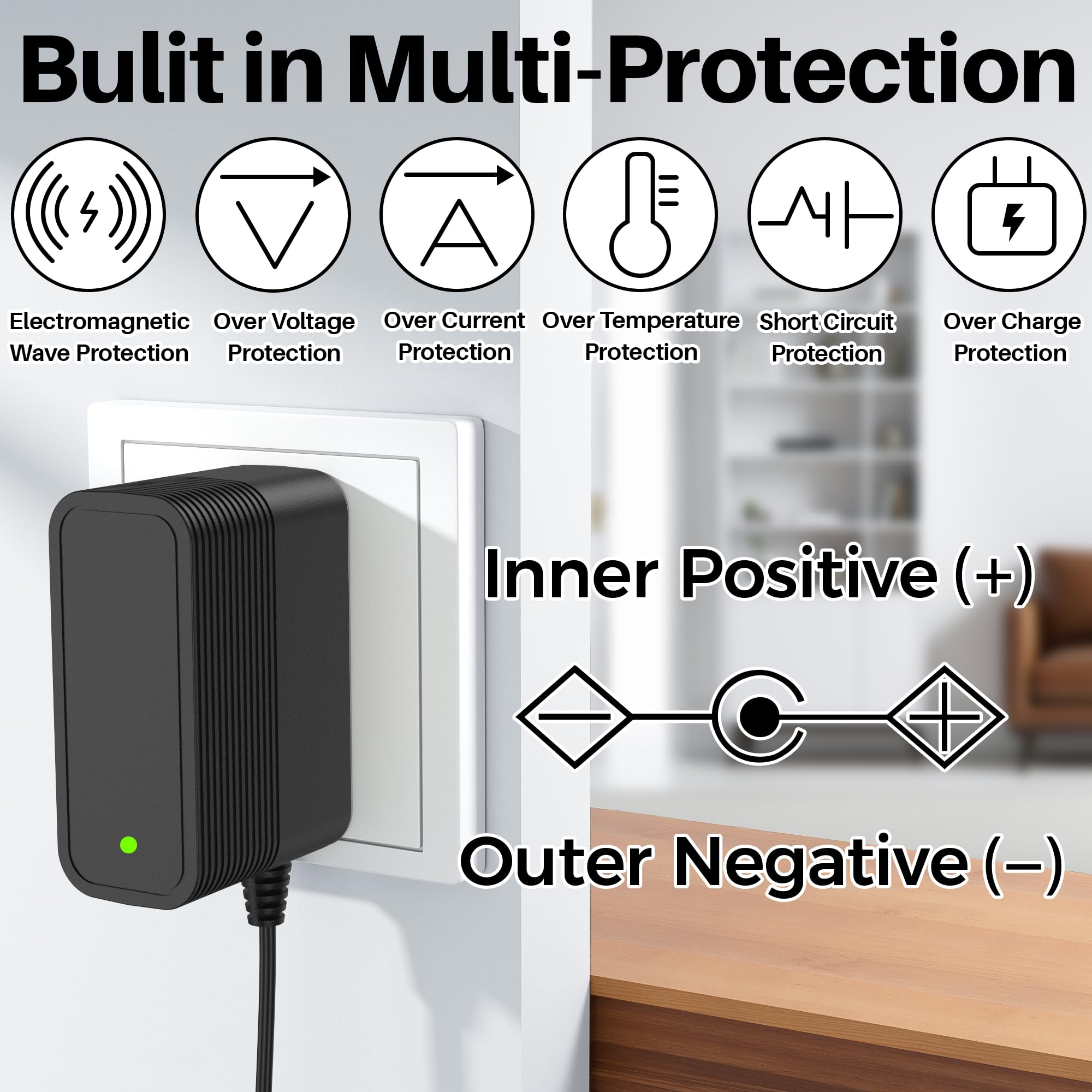 Power Cord for Wahl KM Cordless Compatible with Wahl KM and KMX Animal