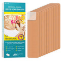 Silicone Scar Thicked Sheets,C Section Recovery Kit 2in x 8in 10ct | Reuseable Extra Long Scar Strips for Reducing the Appearance of Keloid Bump,Stretch Marks,Burn,Surgical Scar Removal(Latex Free)