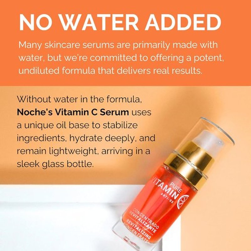 Noche Y Dia Vitamin C Serum - Anti-Aging Formula for Mature Skin | Hydrates & Firms - 30mL (1 fl oz)