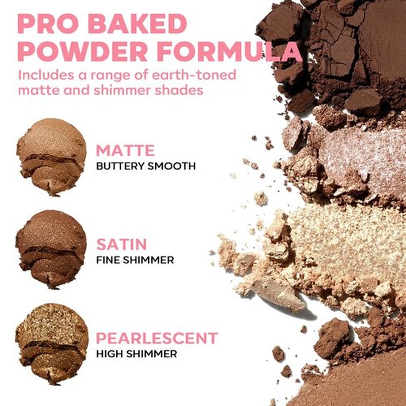 LUXAZA PRO 5-in-1 Backed Eyeshadow Makeup Palette with Blush Bronzer Highlighter, Natural Nude Eye Shadow Palettes 18 Colors Matte Shimmer Glitter Tone Long Lasting Smudge-Proof, Ideal Gifts for Women