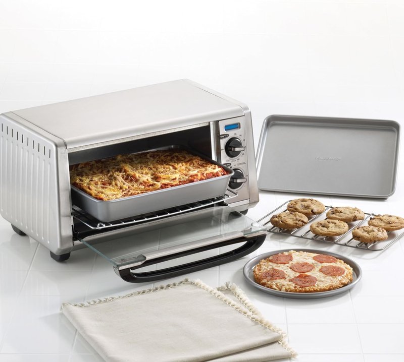 Farberware Nonstick Toaster Oven Pan Set - 4-Piece Baking Set in Gray for Effortless Cooking
