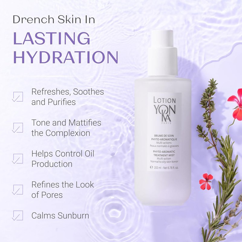 Yon-Ka Lotion PNG Toner - Refreshing Daily Face Mist with Aloe Vera & Rosemary | Hydrates & Soothes Skin
