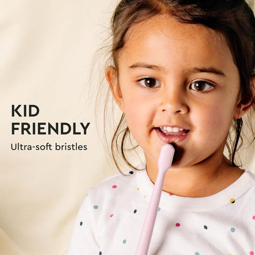 Boka Classic Manual Toothbrush - Extra Soft Activated Charcoal Bristles | Bioplastic Handle with Travel Cap (Pack of 4)