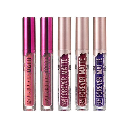 Ruby Kisses Forever Matte Liquid Lipstick 5 Pack - RFML14&15&16&20&24
