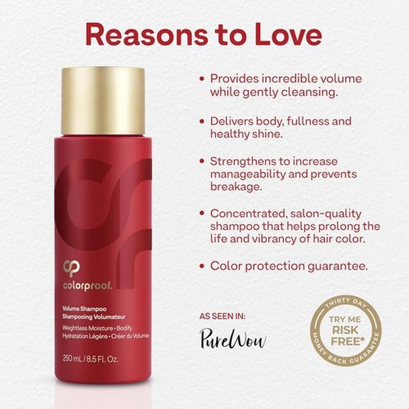 Colorproof Volume Shampoo - Sulfate-Free Formula with White Nectarine Scent for Women | 12 oz