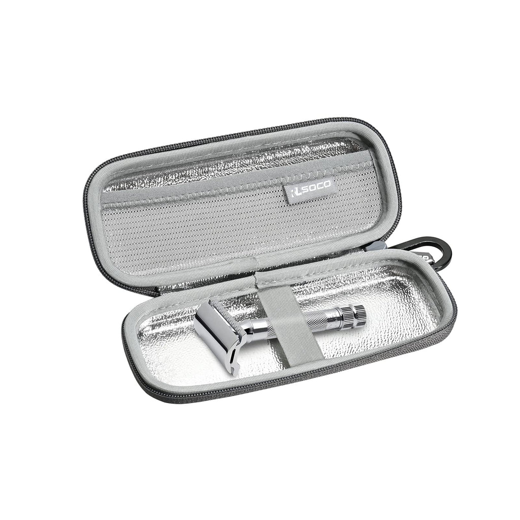 RLSOCO Carrying Case for Merkur Futur 23C/33C/34C/37C/38C Razor & works with Schick Razor (Case Only)