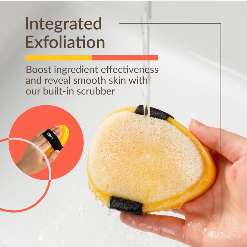 Yoove Fresh Fruit Soap with Scrubber, Assorted Natural Bar Soap with Antioxidant and Vitamin-Rich Fruit Extracts, Pomegranate, Passion Fruit, & Citrus for Nourished & Radiant Skin, 3-Pack