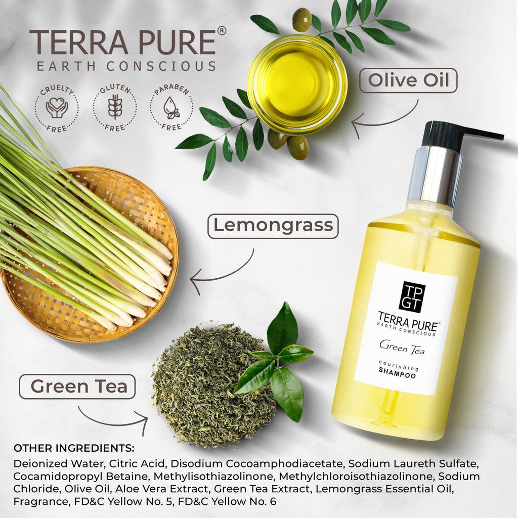 Terra Pure Shampoo, Retail Size Hotel Amenities, 10.14 oz. (Single)