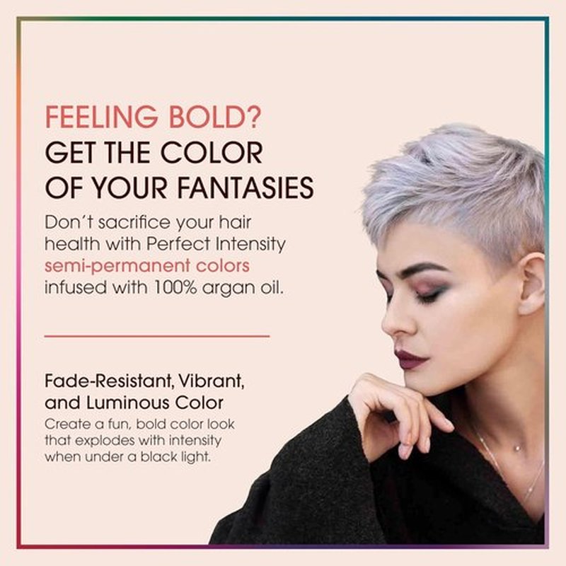 One 'n Only Perfect Intensity Semi-Permanent Hair Color - Vibrant Argan Oil Hair Dye - Chrome (3 oz)