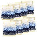 8 Pack Bridesmaid Gifts Satin Bridesmaid Scrunchies Soft Hair Ties Bachelorette Party Favors Hair Accessories for Women Bridesmaid Proposal Gift (Gradient Blue)