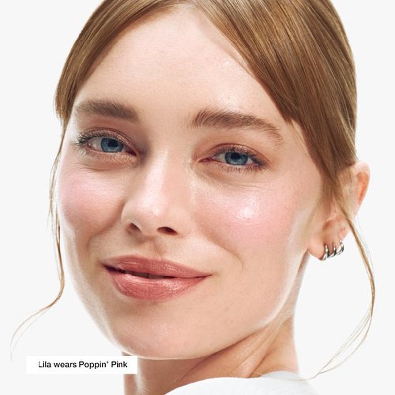 Clinique Chubby Cream Blush Stick Cheek Colour Balm | Blush For Cheeks | Long Lasting + Buildable | Create A Healthy Looking Glow | Perfect For Travel, Poppin' Pink