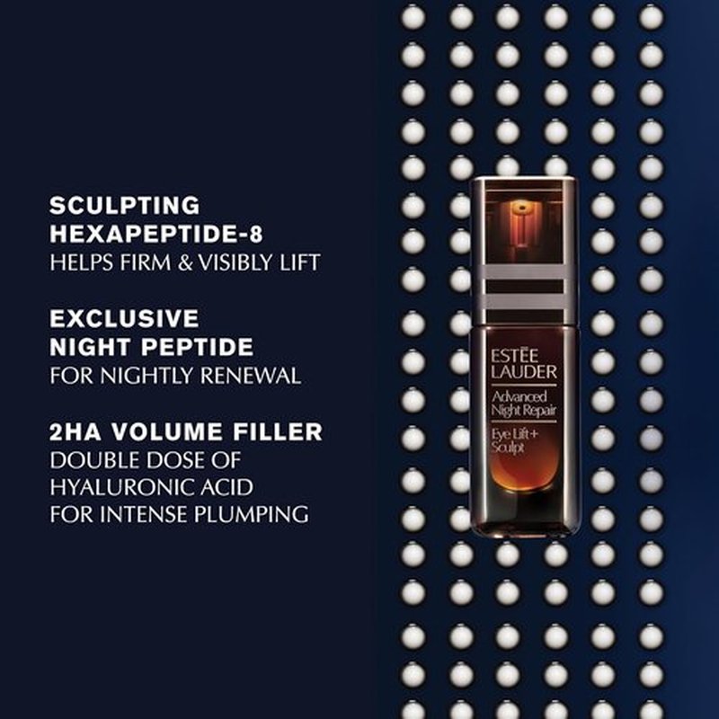Estée Lauder Advanced Night Repair Eye Cream - Lift & Sculpt with 2HA Volume Filler & Hexapeptide-8, 0.5 Fl Oz