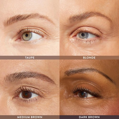 LAURA GELLER NEW YORK INKcredible Waterproof Brow Pencil- Blending Spoolie Brush - Long Lasting Eyebrow Filler (02 Taupe)